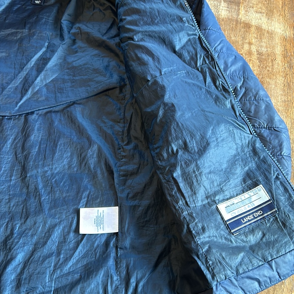 Lands End puffy coat - youth M - Picture 5 of 7